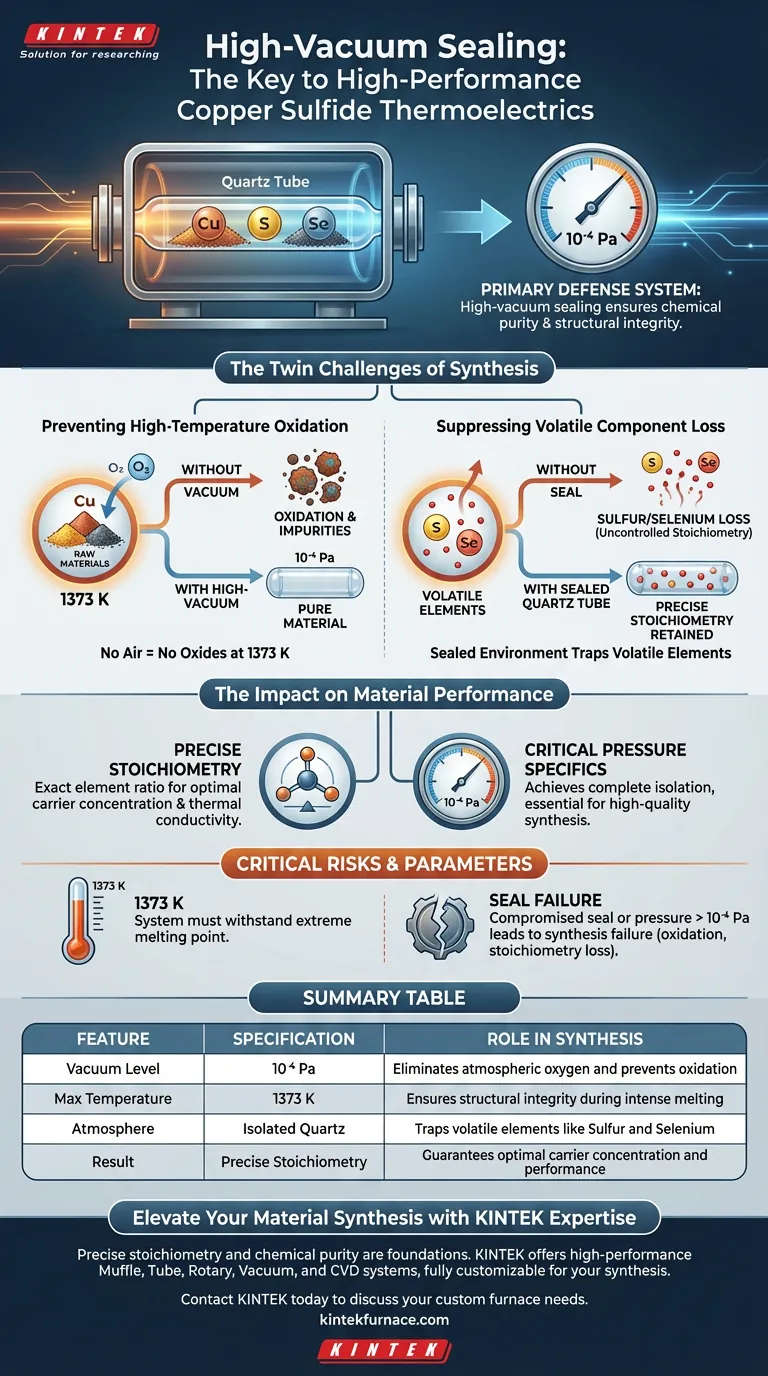 ما هو دور تقنية الختم بالتفريغ العالي؟ التخليق الدقيق لكبريتيد النحاس عالي الأداء دليل مرئي