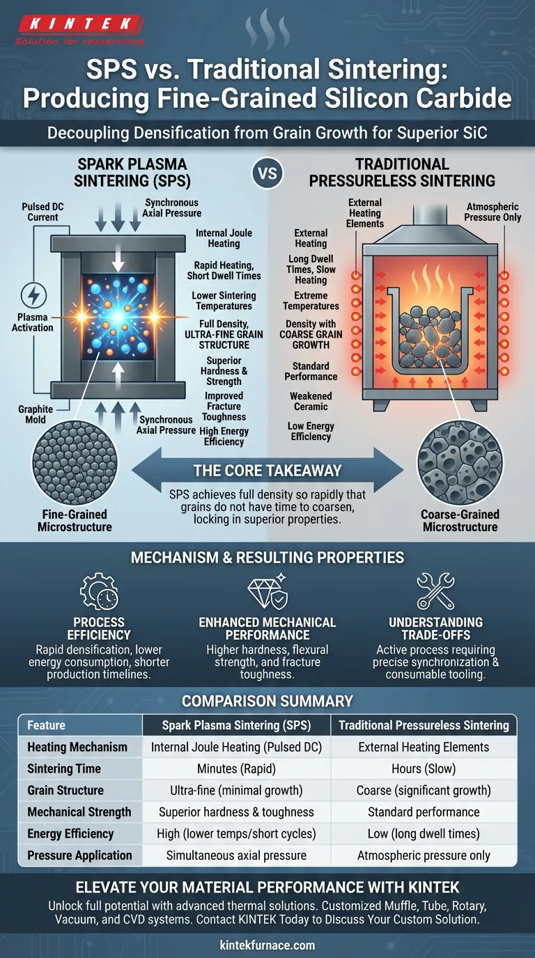 工业SPS与传统烧结SiC相比有何优势？优越的密度和细晶结构 图解指南