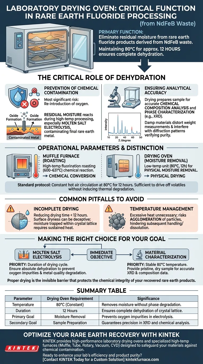 在处理钕铁硼废料时，实验室烘箱的功能是什么？确保稀土回收的纯度 图解指南
