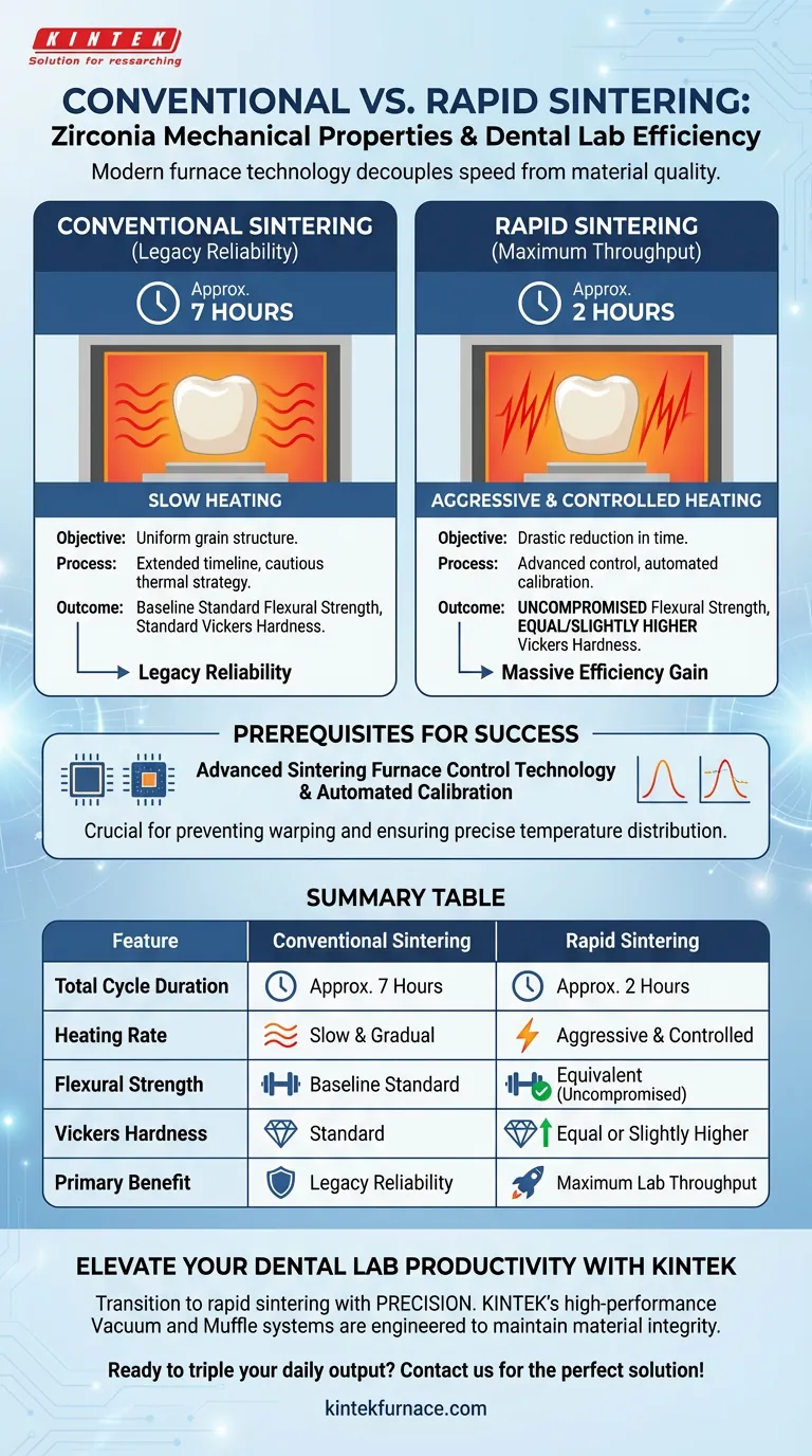 传统烧结与快速烧结在牙科炉中如何影响氧化锆？在不牺牲强度的前提下优化效率 图解指南