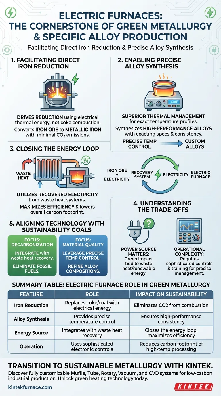 Какова роль электропечей в прямом восстановлении железа? Энергоснабжение будущего зеленой металлургии Визуальное руководство