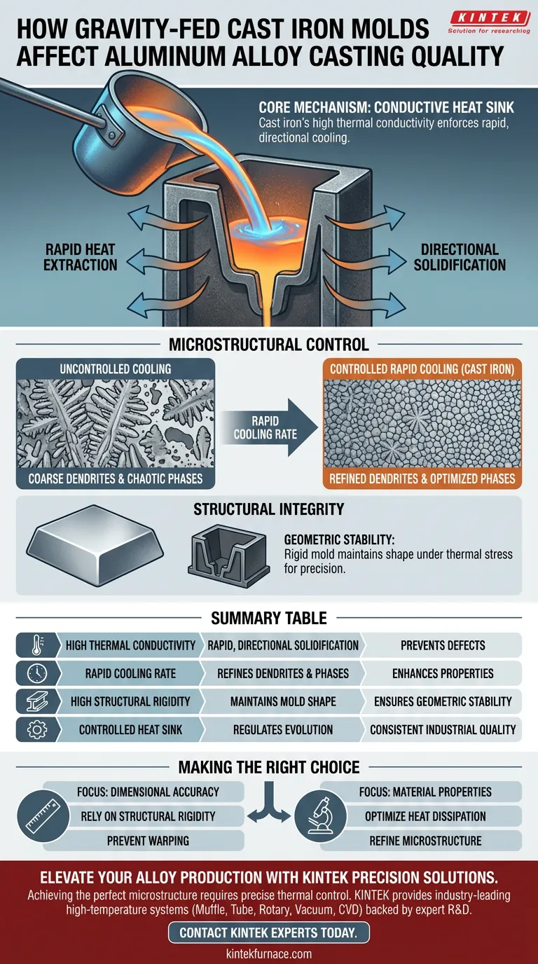 重力铸铁锭模如何影响铸造质量？优化铝合金微观结构 图解指南