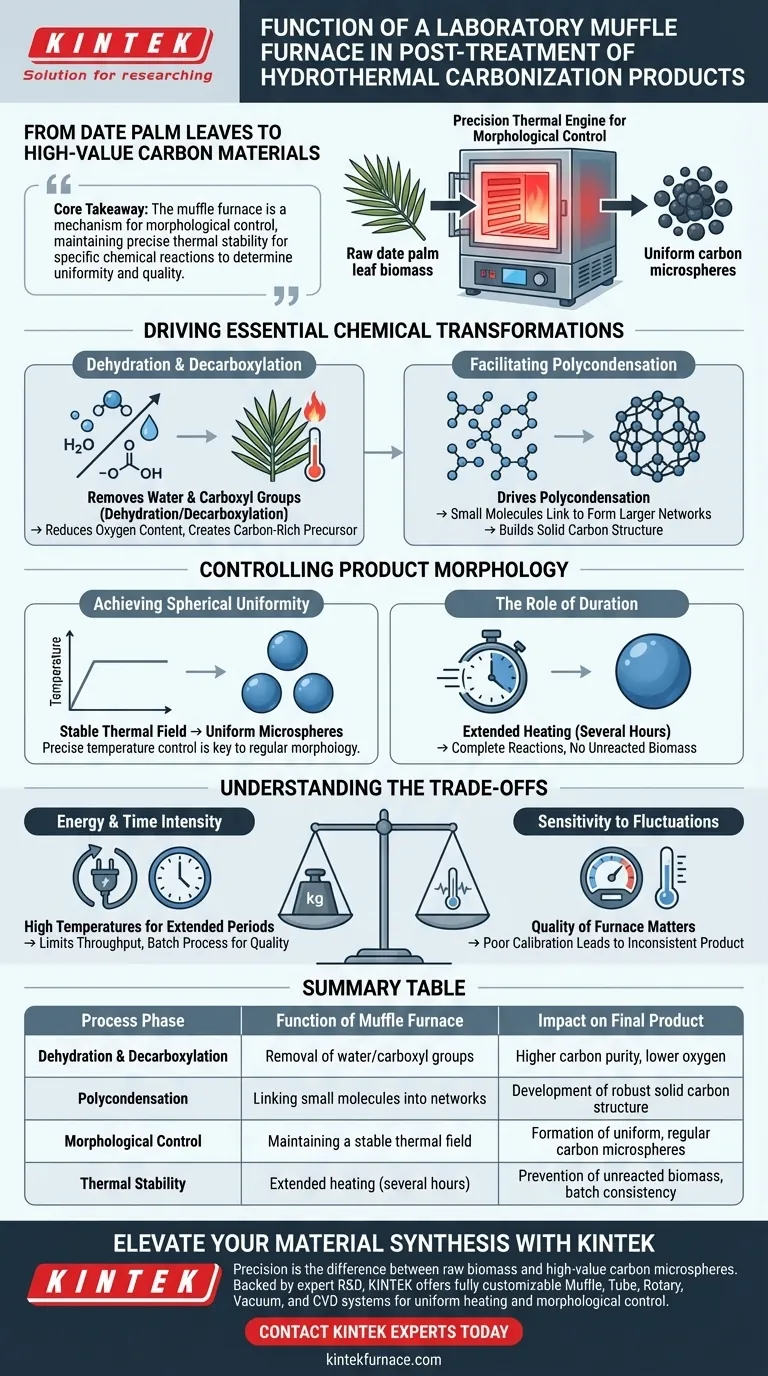 ما هي وظيفة فرن الكبس في المختبر في المعالجة اللاحقة لمنتجات HTC؟ هندسة تميز الكربون دليل مرئي