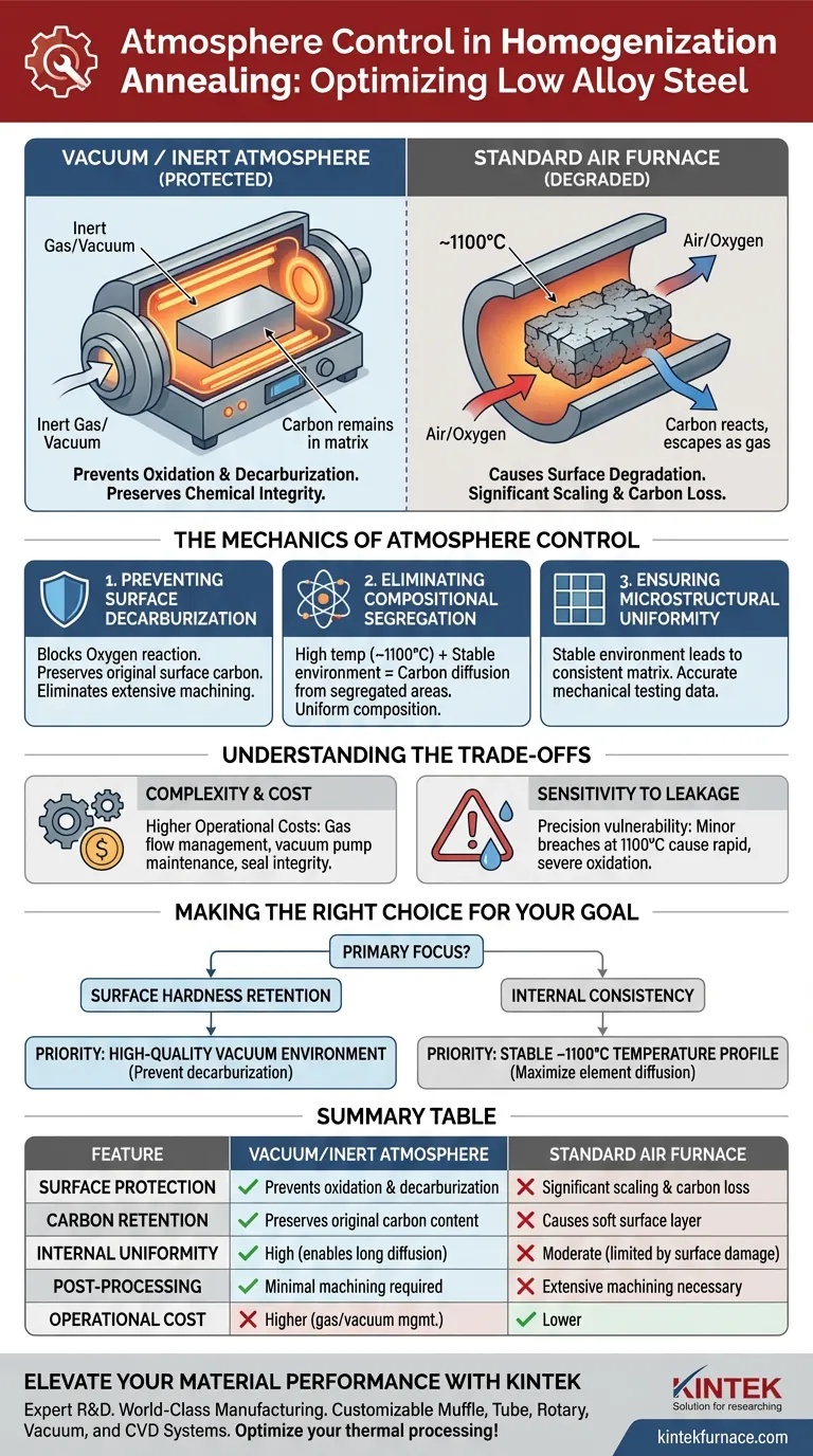 气氛控制如何影响低合金钢的均质退火？实现精确的化学完整性 图解指南