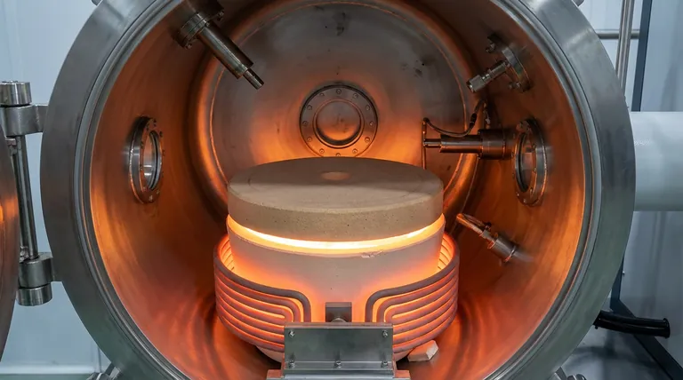 AlV55合金の真空溶解中、るつぼ蓋はどのような役割を果たしますか?純度と収率を高める