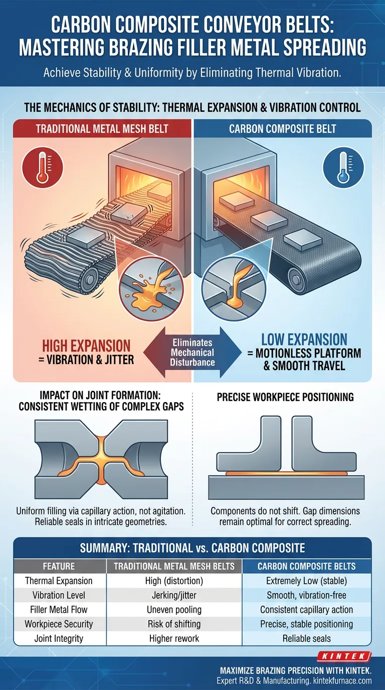 탄소 복합 컨베이어 벨트가 브레이징 필러 금속 확산에 어떤 영향을 미칩니까? 정밀 접합 안정성 확보 시각적 가이드