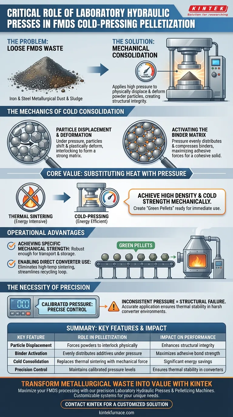Perché le presse idrauliche da laboratorio sono fondamentali per la pellettizzazione FMDS? Aumenta la resistenza senza calore Guida Visiva