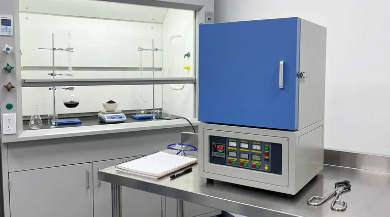 لماذا تستخدم فرن التجفيف المبرمج لتكليس البيروفسكايت؟ تحقيق نقاء الطور عند 1100 درجة مئوية