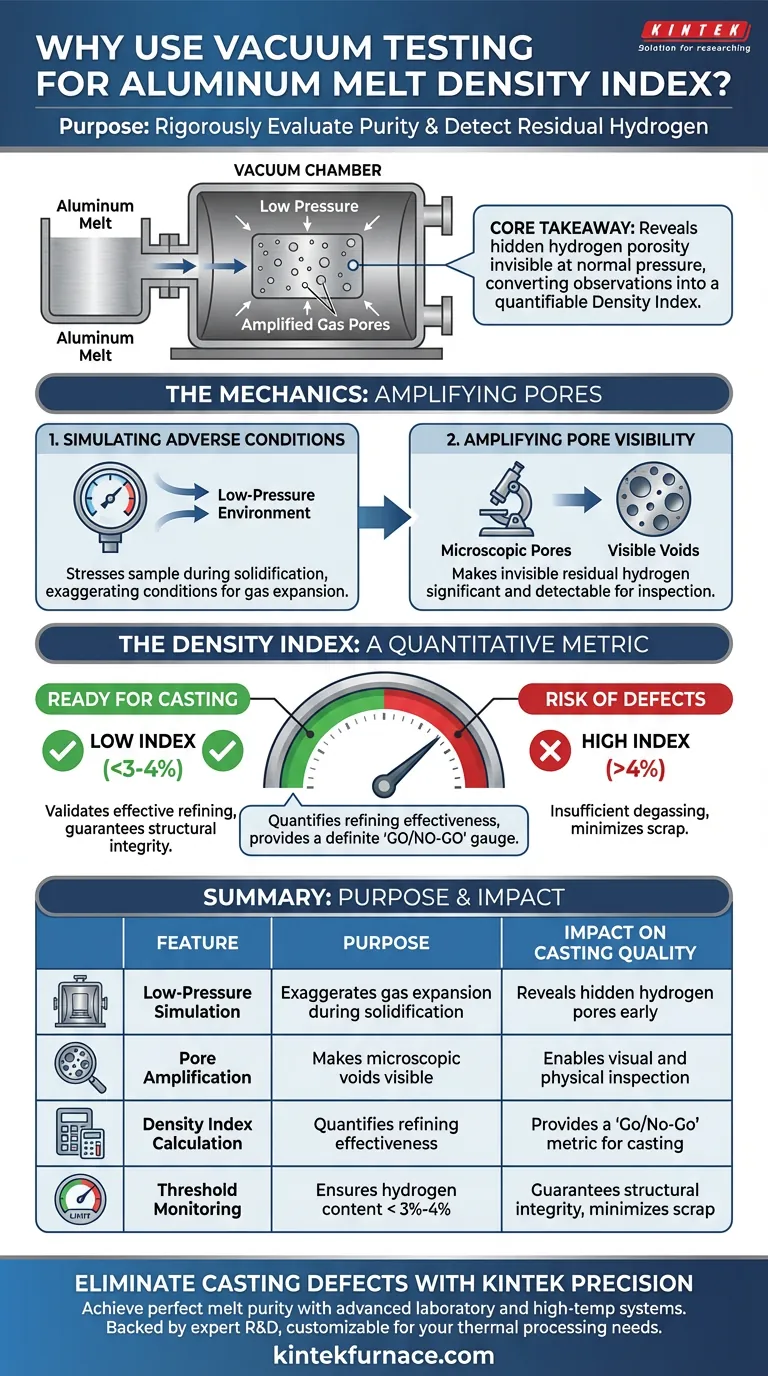 Какова цель использования оборудования для вакуумного тестирования? Достижение 100% качества литья через индекс плотности Визуальное руководство