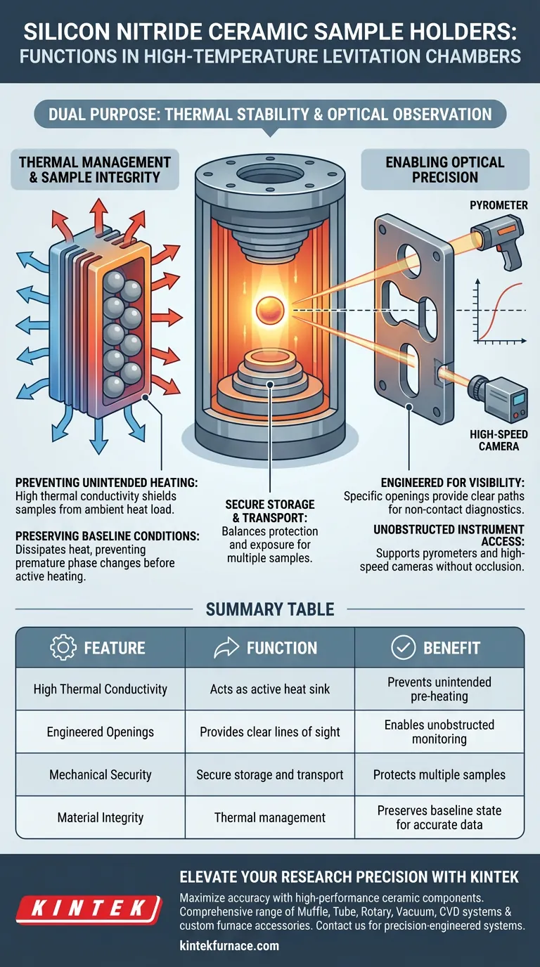 ما هي وظائف حوامل العينات من نيتريد السيليكون السيراميكي؟ الدقة للتعويم في درجات الحرارة العالية دليل مرئي