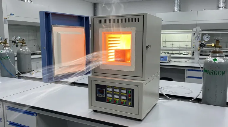 在石墨热处理过程中,连续的氩气流是必需的。实现 2400 °C 超深度纯化