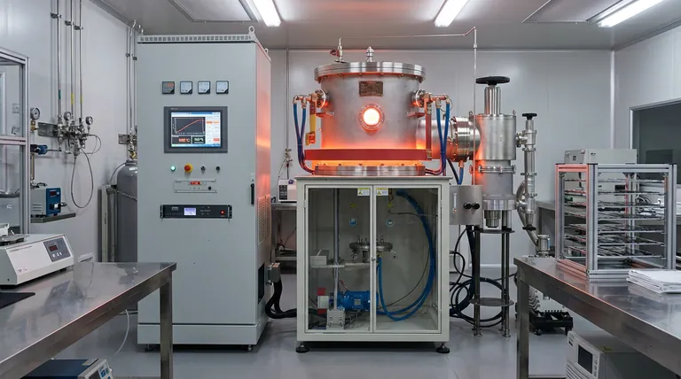 ¿Qué papel juega un horno de vacío industrial de alta temperatura en el postratamiento de los nanocristales semiconductores?