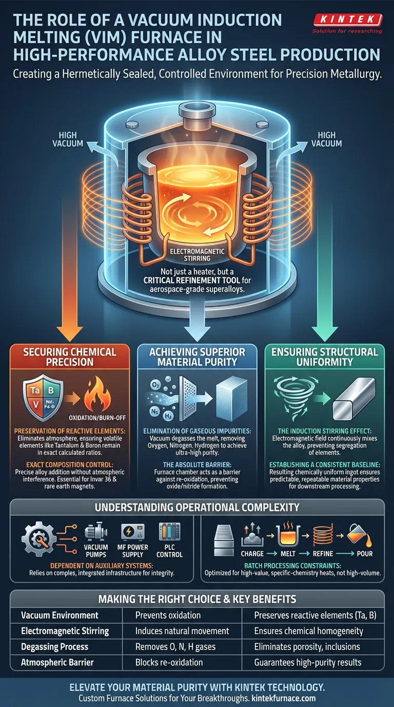 Qual é o papel de um forno de Lingotamento por Indução a Vácuo (VIM)? Controle de Precisão para Aços de Alta Liga de Alto Desempenho Guia Visual