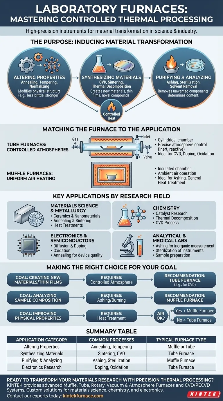 What are the uses of furnace in laboratory? The Essential Tool for Material Transformation Visual Guide