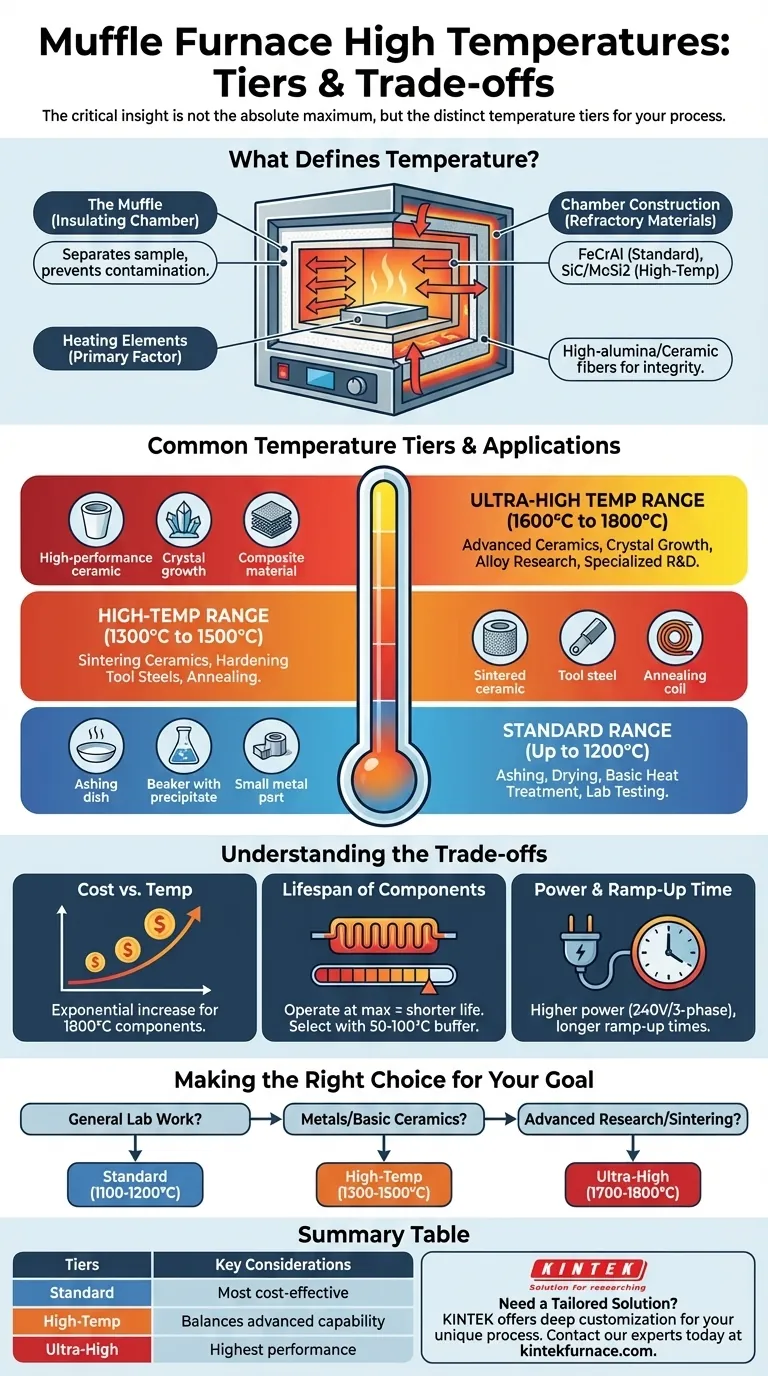 Qual é a alta temperatura de um forno mufla? Encontre o Nível Certo para Sua Aplicação Guia Visual