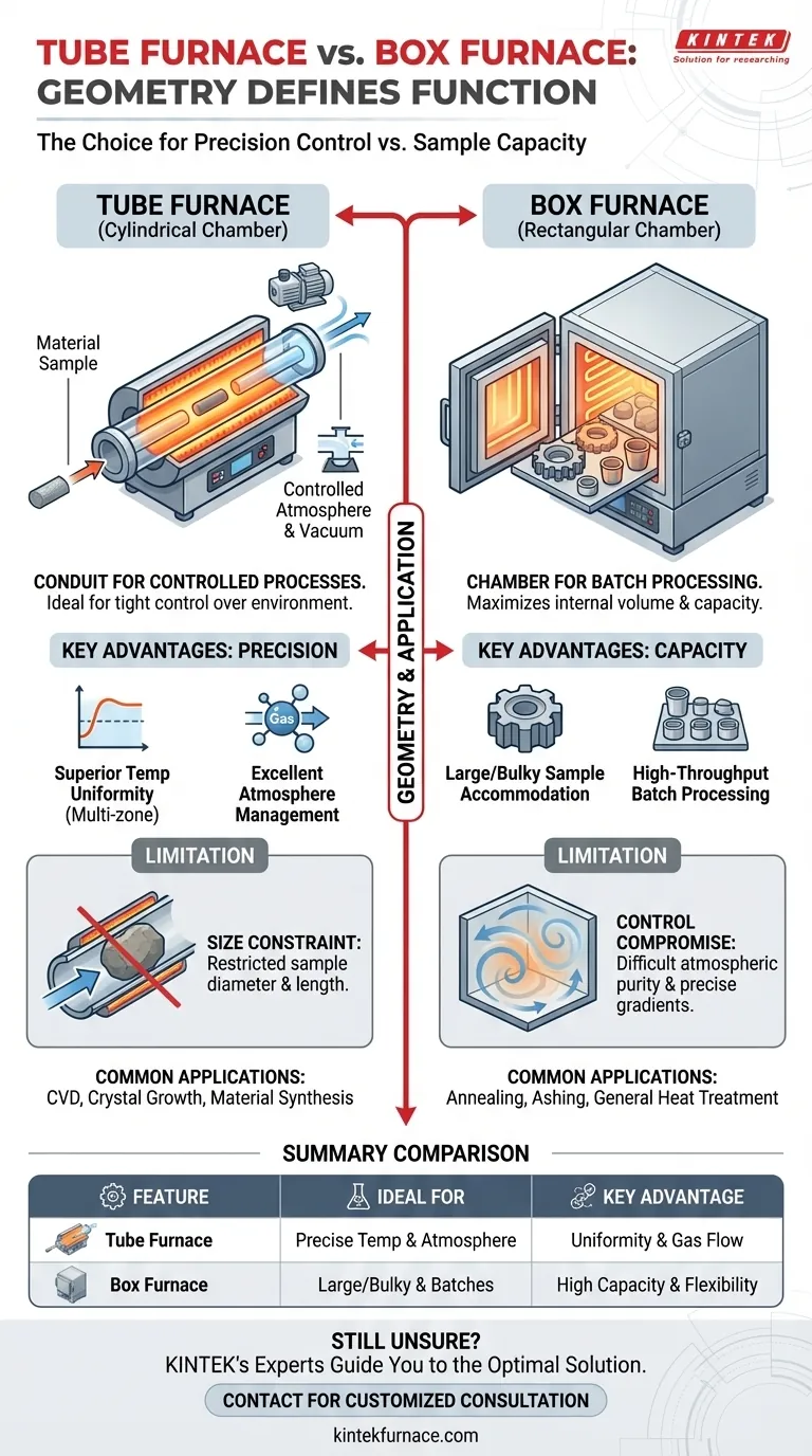 Was ist der Unterschied zwischen einem Rohrofen und einem Muffelofen? Wählen Sie das richtige Werkzeug für Ihr Labor Visuelle Anleitung