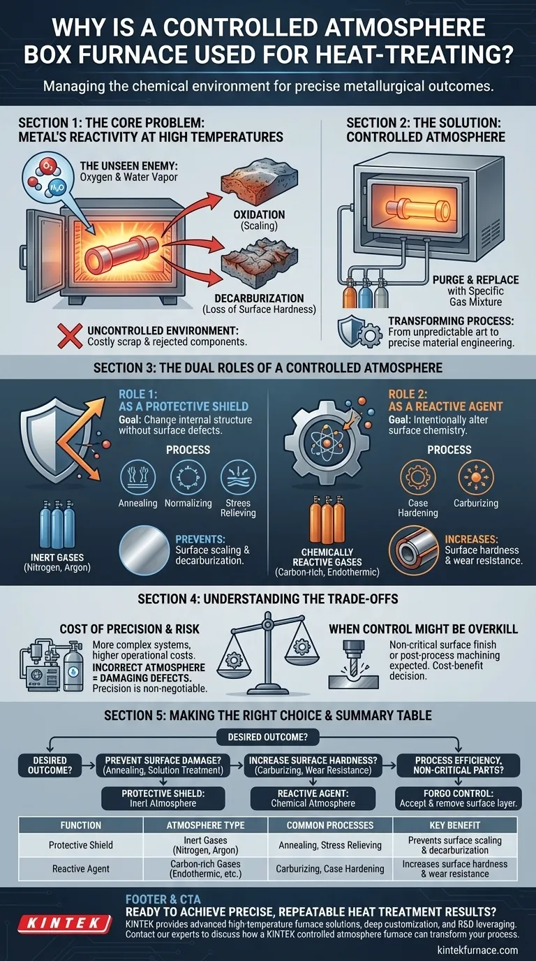 为什么使用可控气氛箱式炉进行热处理？为了获得精确、无缺陷的结果 图解指南