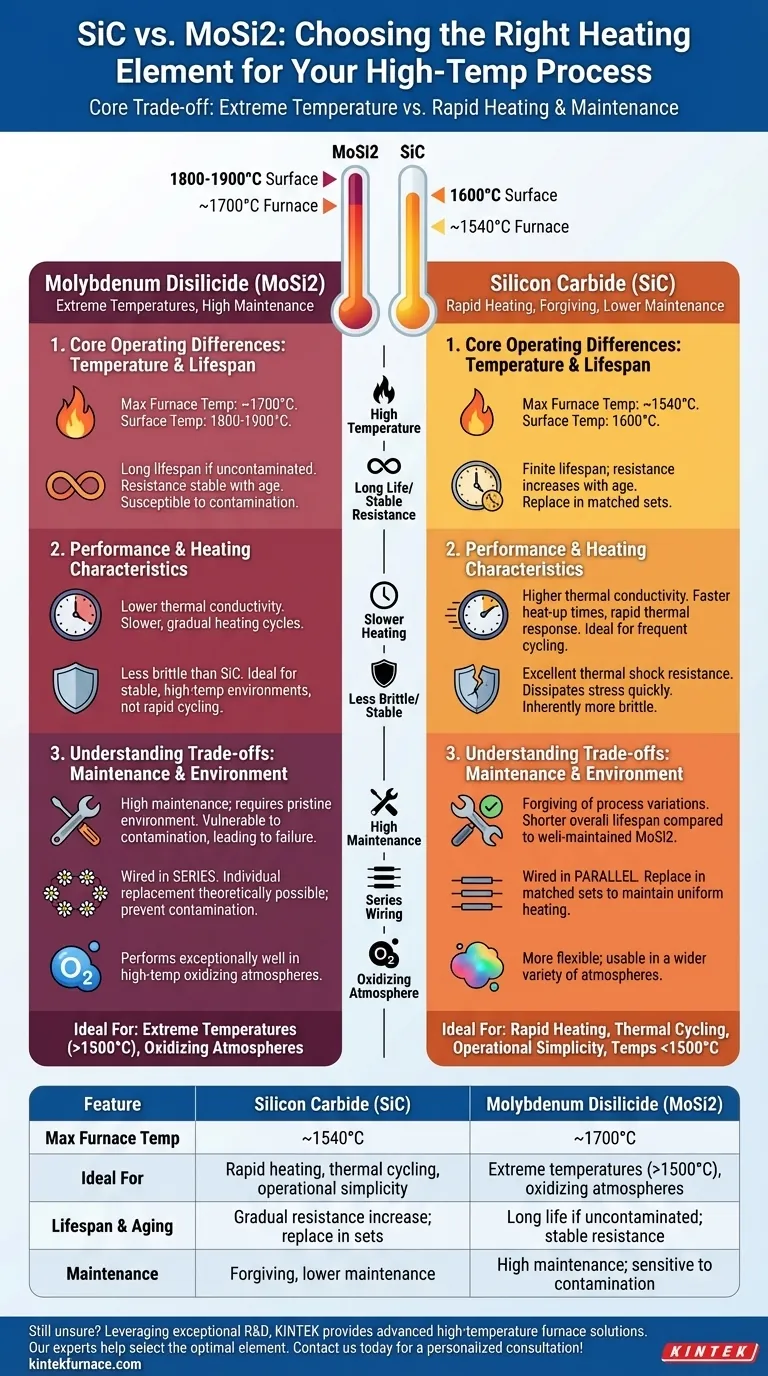 SiCとMoSi2の違いは何ですか？適切な高温発熱体を選択してください ビジュアルガイド