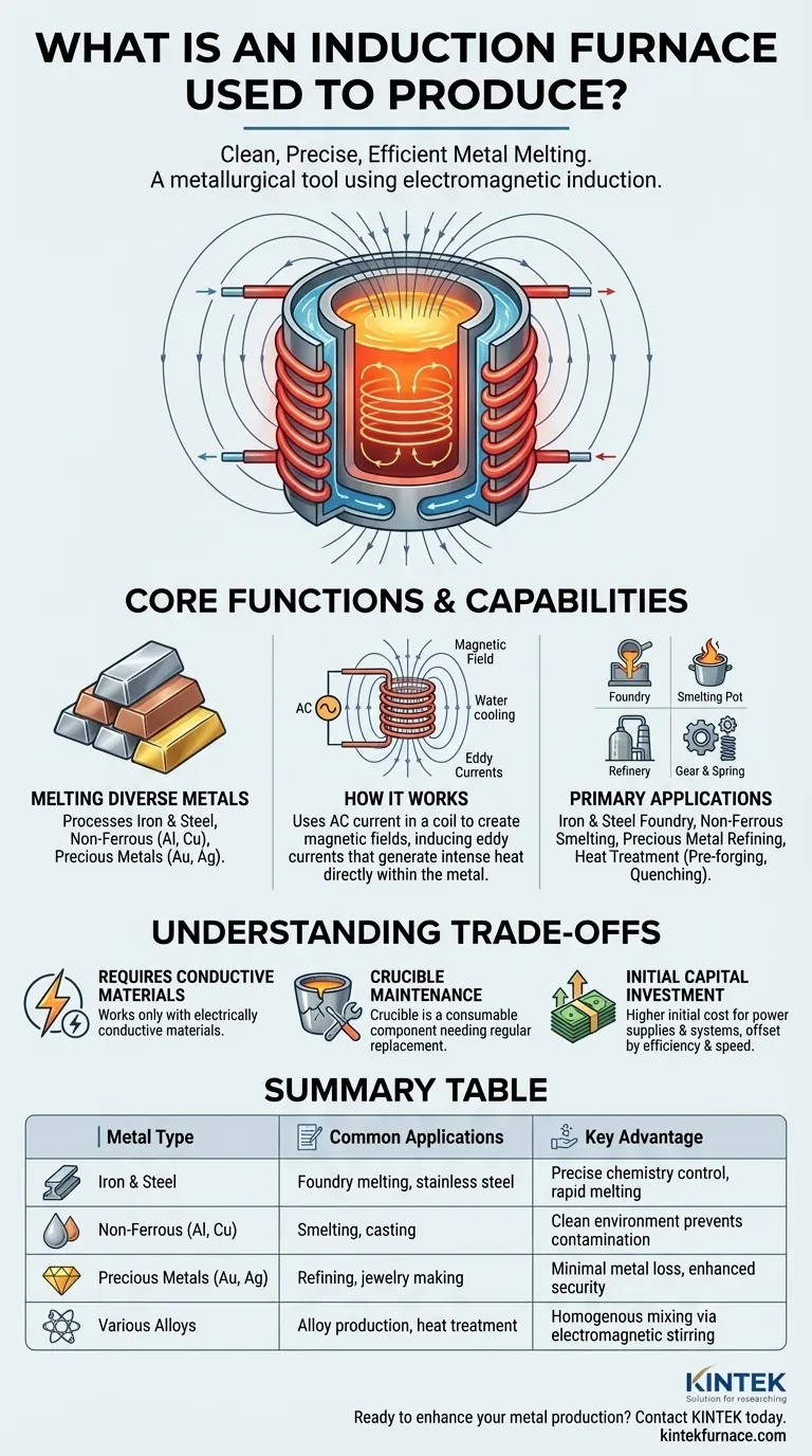 ما هو الغرض من استخدام فرن الحث؟ تحقيق صهر نظيف وفعال للمعادن دليل مرئي