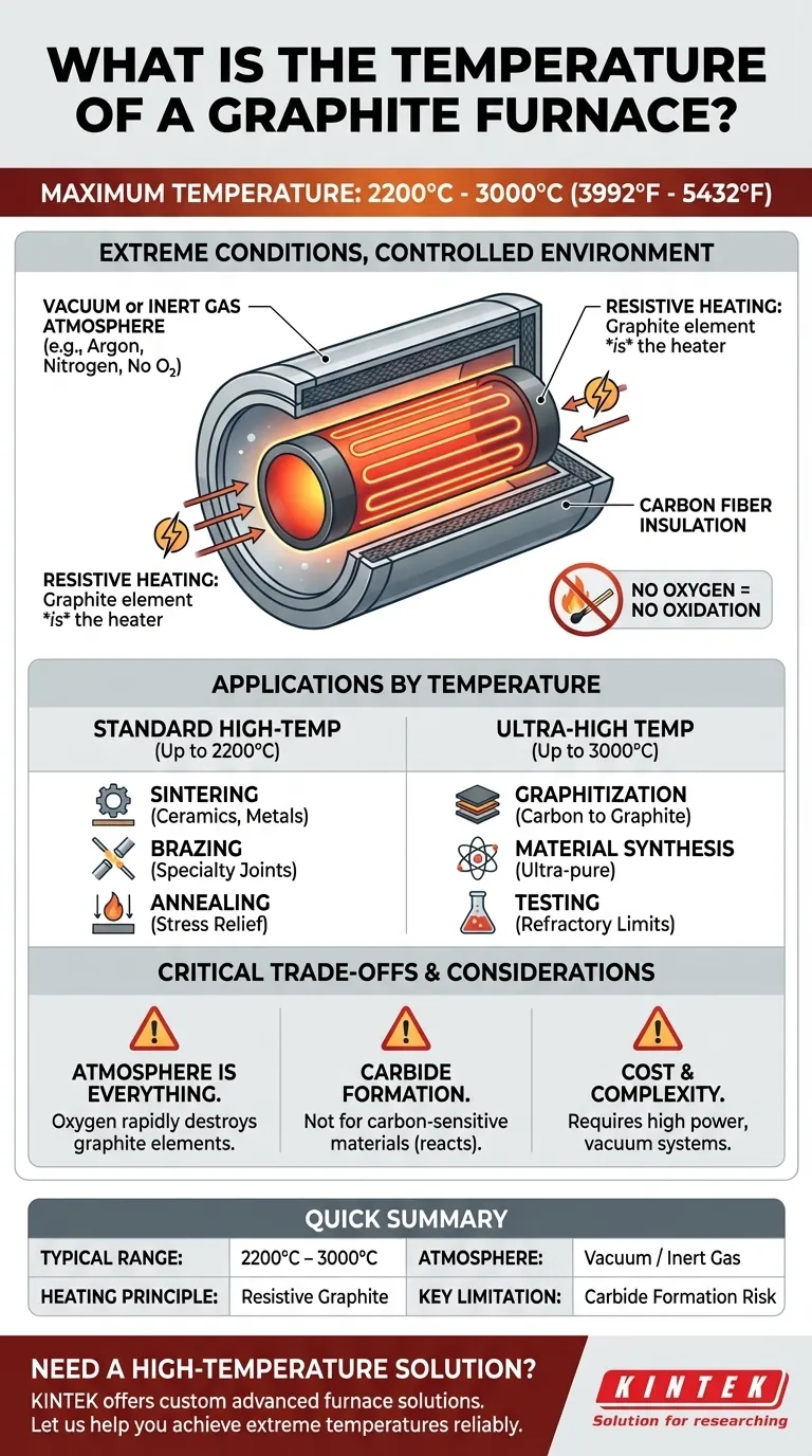 What is the temperature of a graphite furnace? Unlock Extreme Heat Up to 3000°C Visual Guide