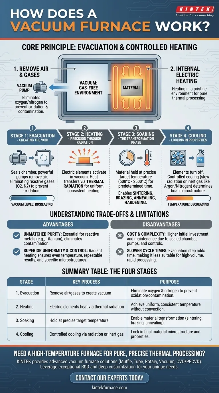 كيف يعمل فرن التفريغ (الفاكيوم)؟ لتحقيق معالجة حرارية نقية وخالية من التلوث دليل مرئي