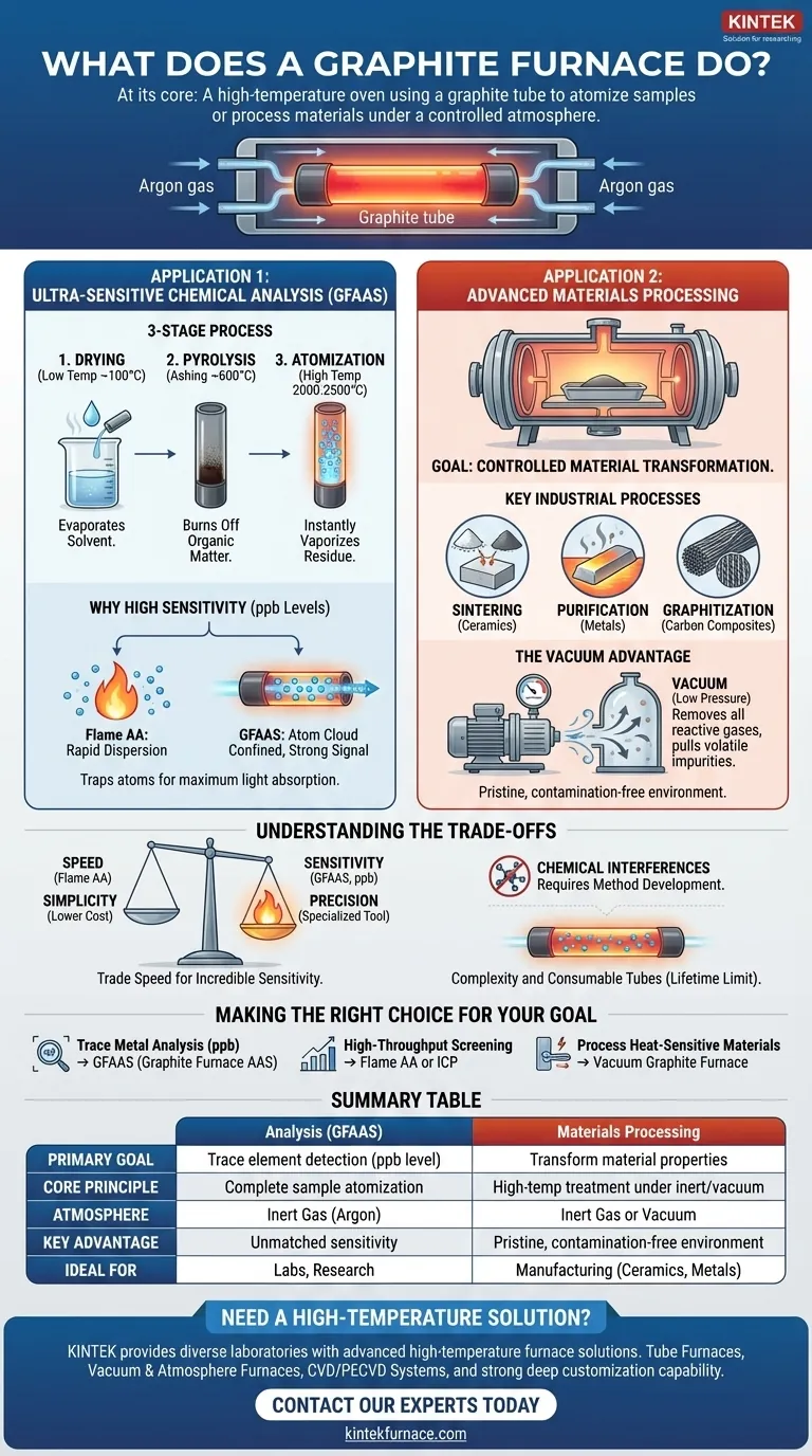 What does a graphite furnace do? Achieve Precise High-Temperature Atomization & Material Processing Visual Guide
