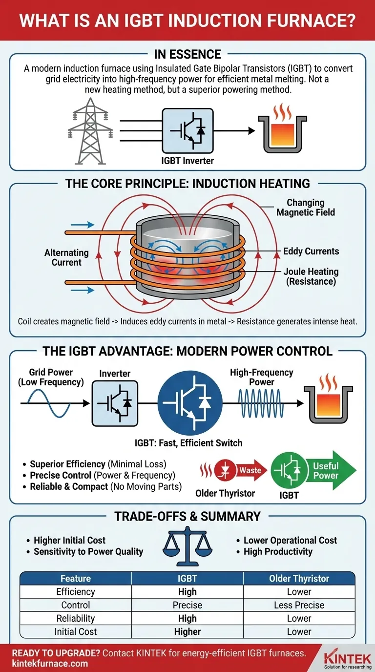 O que é um forno de indução IGBT? Desbloqueie a Eficiência Moderna na Fusão de Metais Guia Visual