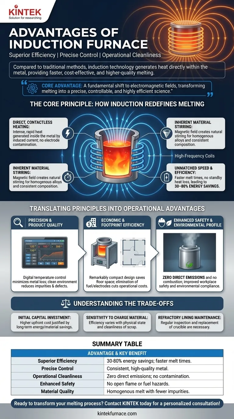 Quais são as vantagens do forno de indução? Alcance Eficiência, Controle e Limpeza Superiores Guia Visual