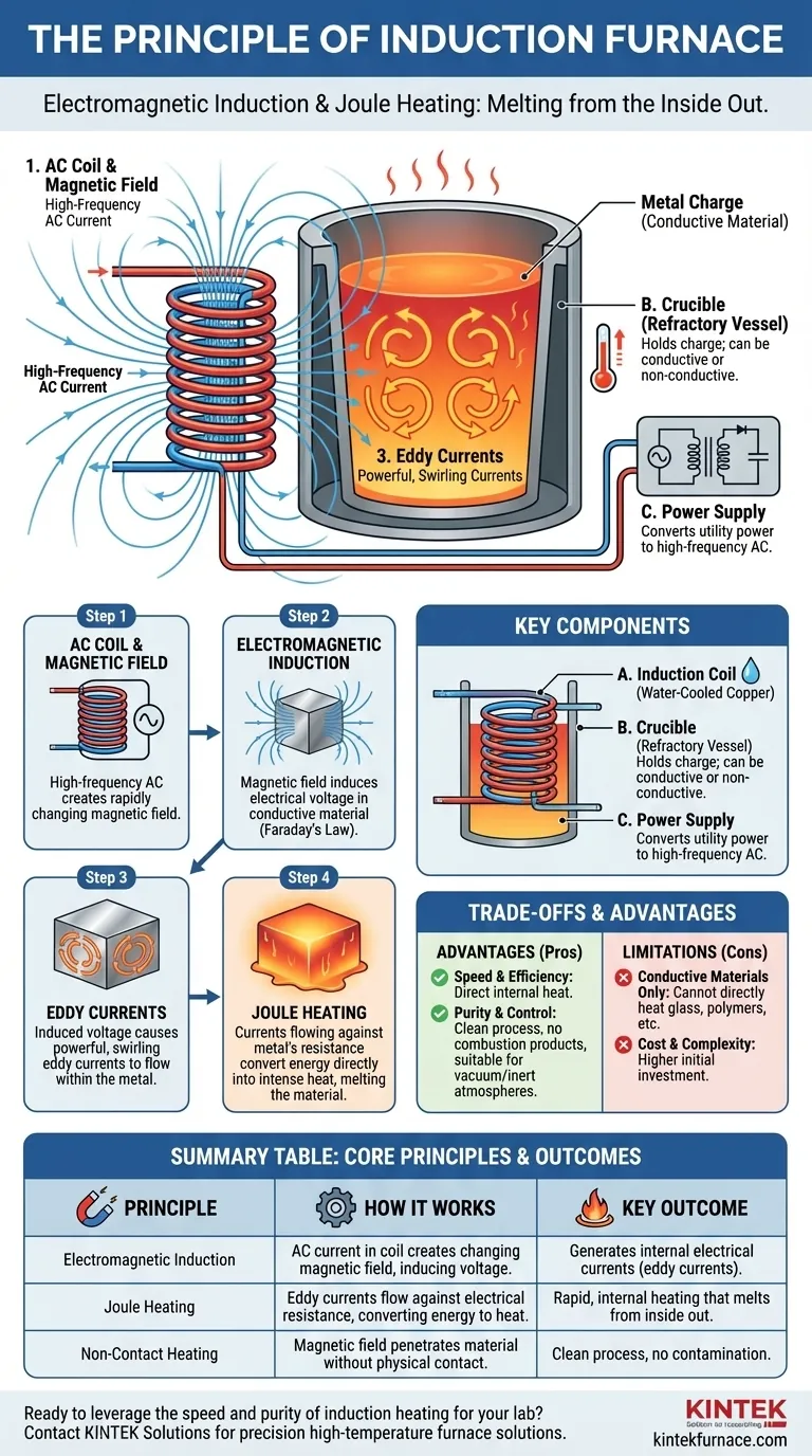 What is the principle of induction furnace? Achieve Fast, Clean, and Precise Metal Melting Visual Guide