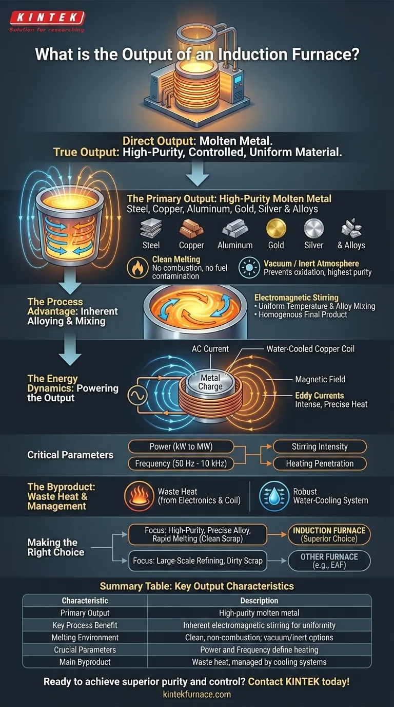 Qual é o produto de um forno de indução? Obtenha Metal Fundido Uniforme e de Alta Pureza Guia Visual