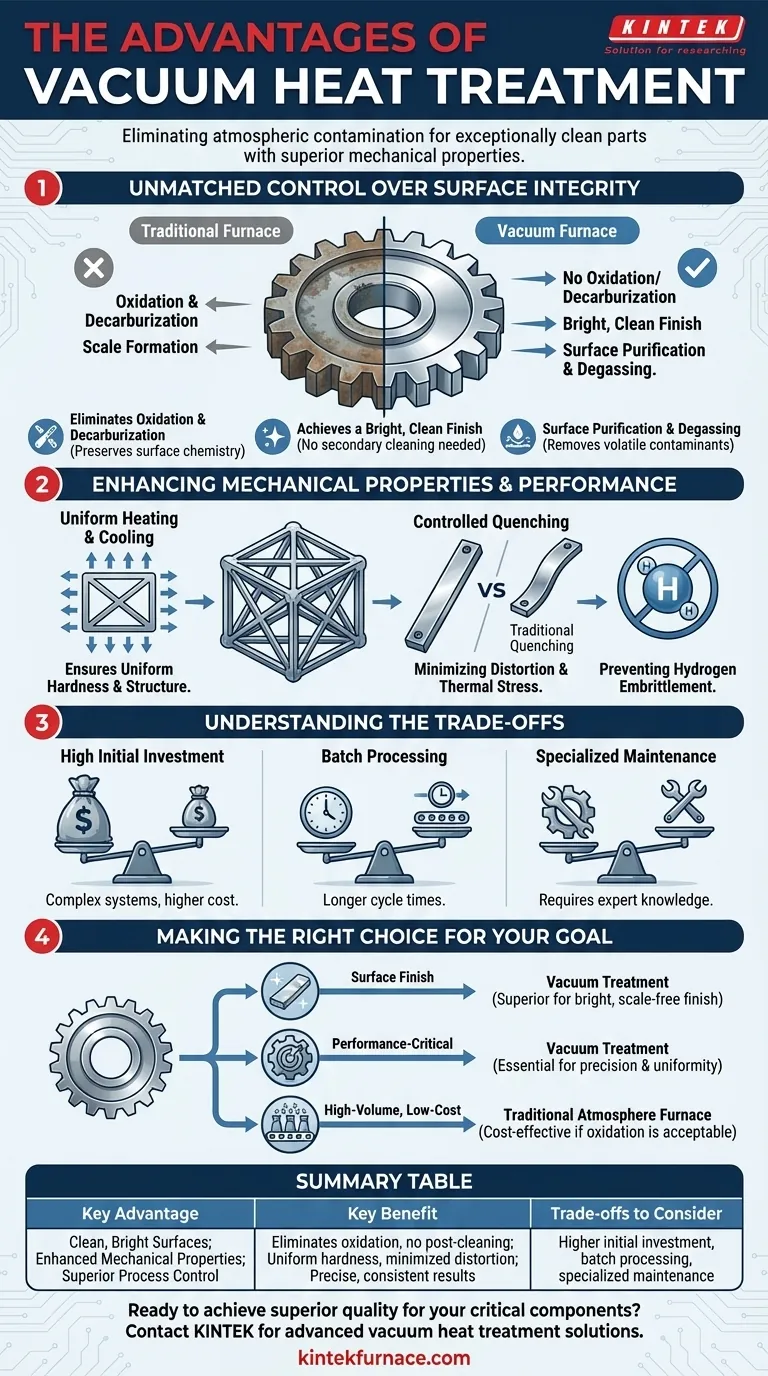Quali sono i vantaggi del trattamento termico sotto vuoto? Ottenere una pulizia e prestazioni superiori per i componenti critici Guida Visiva