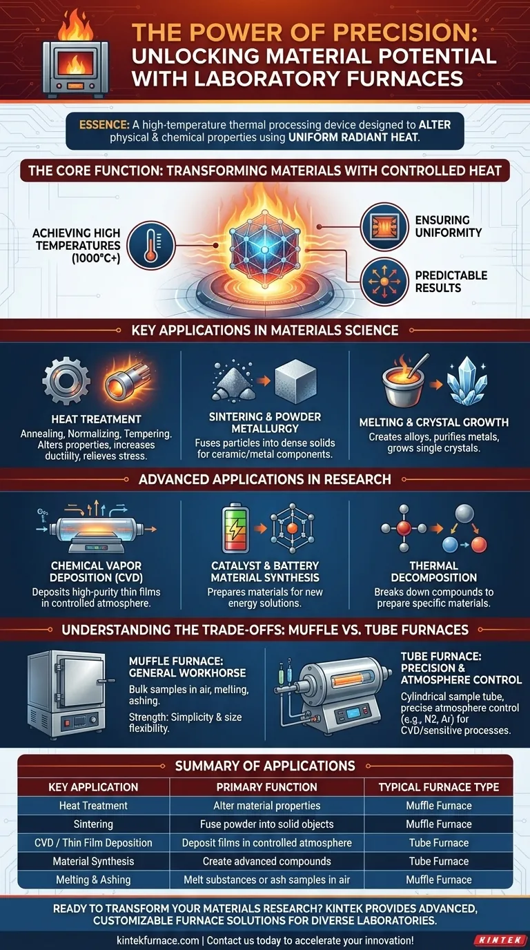 実験用炉の用途とは？正確な材料変換を解き放つ ビジュアルガイド