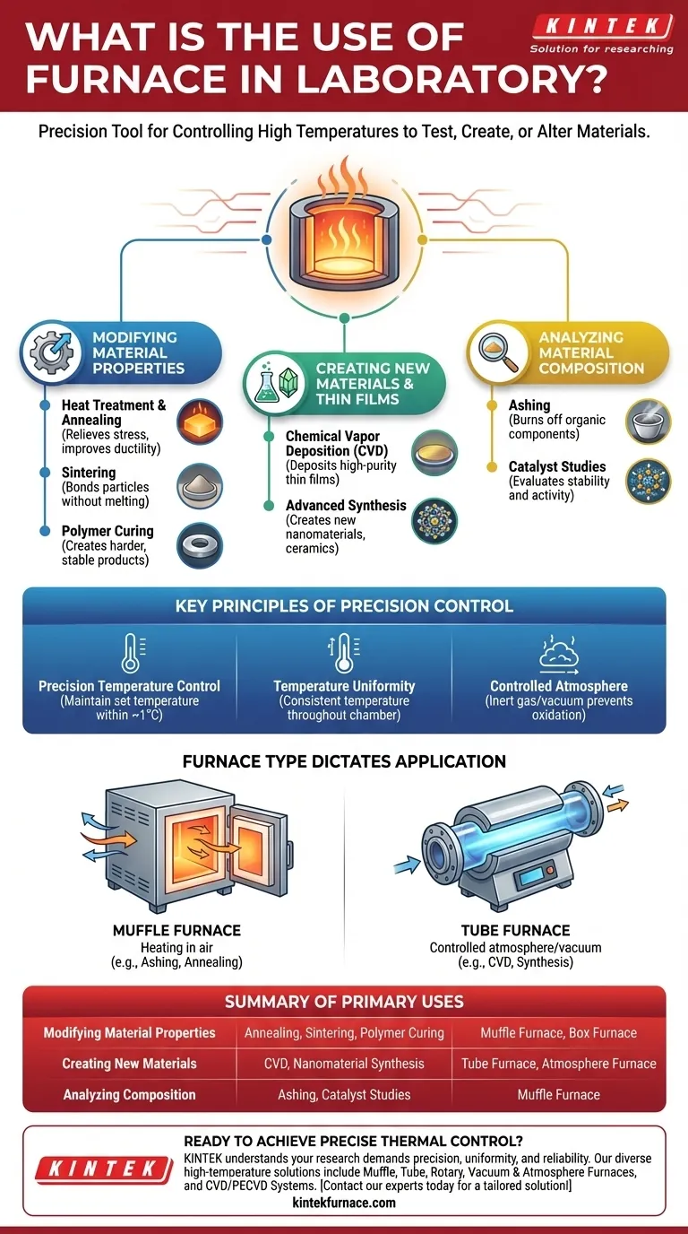 实验室炉的用途是什么？实现材料转变的精确高温控制 图解指南