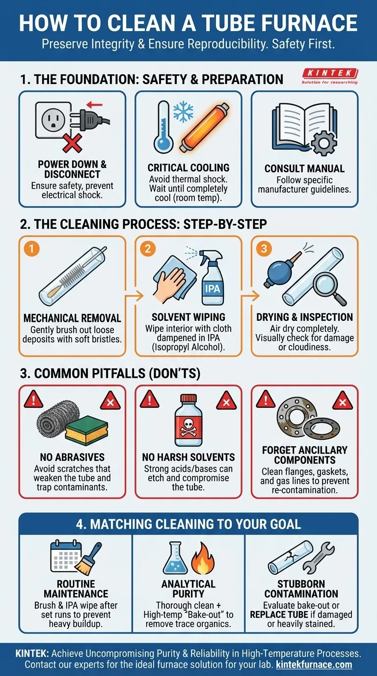 Wie reinigt man einen Rohrofen? Eine Schritt-für-Schritt-Anleitung zur sicheren und effektiven Wartung Visuelle Anleitung