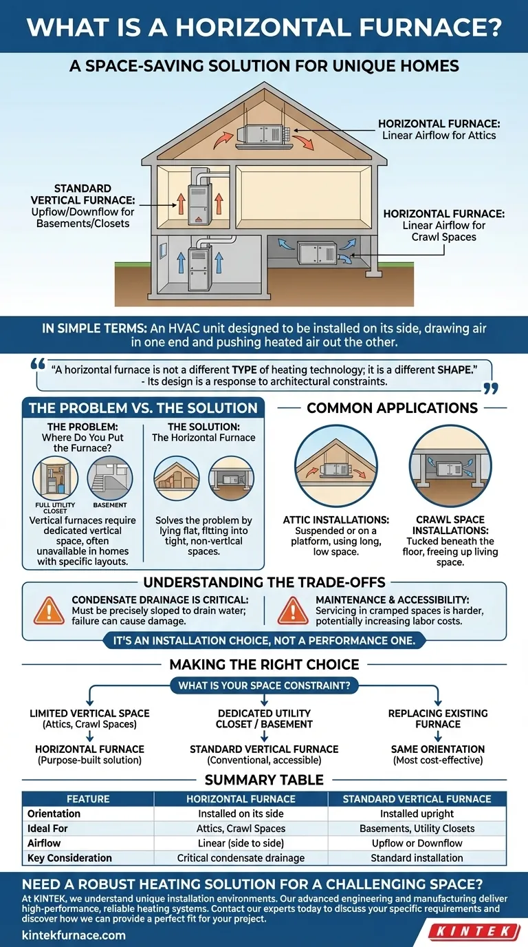 What is a horizontal furnace? A space-saving heating solution for attics and crawl spaces Visual Guide