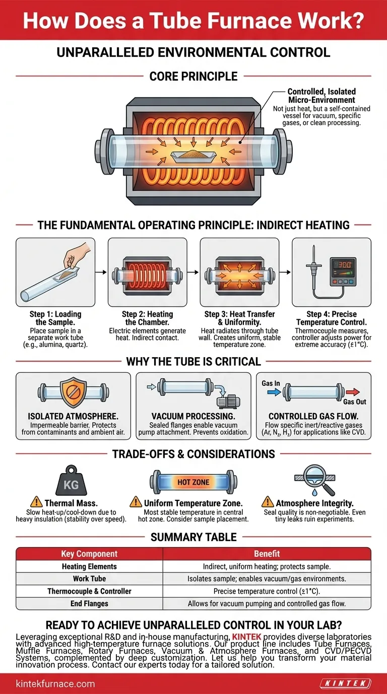 How does a tube furnace work? Master Precise Heat and Atmosphere Control Visual Guide