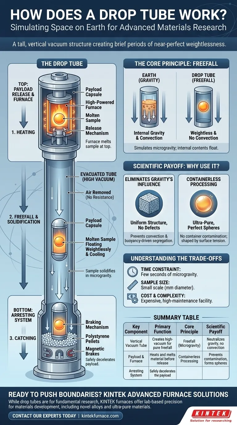 Come funziona un tubo a caduta? Uno strumento chiave per la ricerca sui materiali in microgravità Guida Visiva