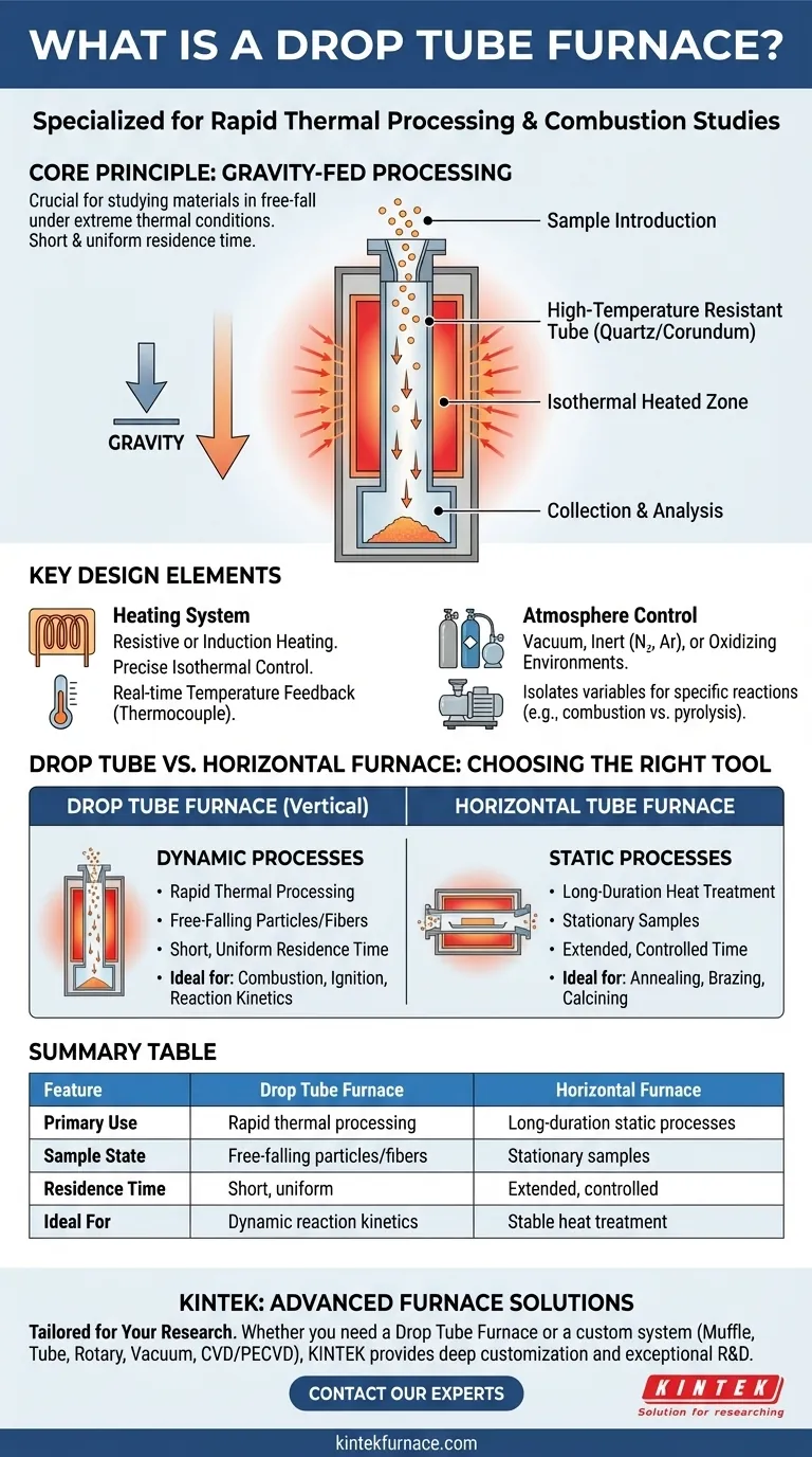 O que é um forno de tubo de queda? Ideal para estudar processos rápidos de combustão e ignição. Guia Visual