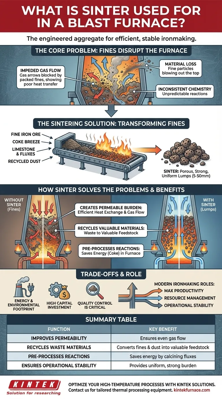 Para que serve o sínter no alto-forno? A Carga Engenheirada para Eficiência Máxima Guia Visual