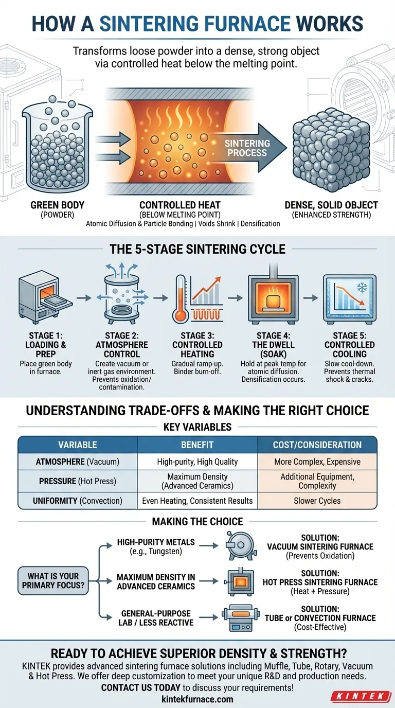 焼結炉はどのように機能するのか？優れた材料特性のためのプロセスを習得する ビジュアルガイド