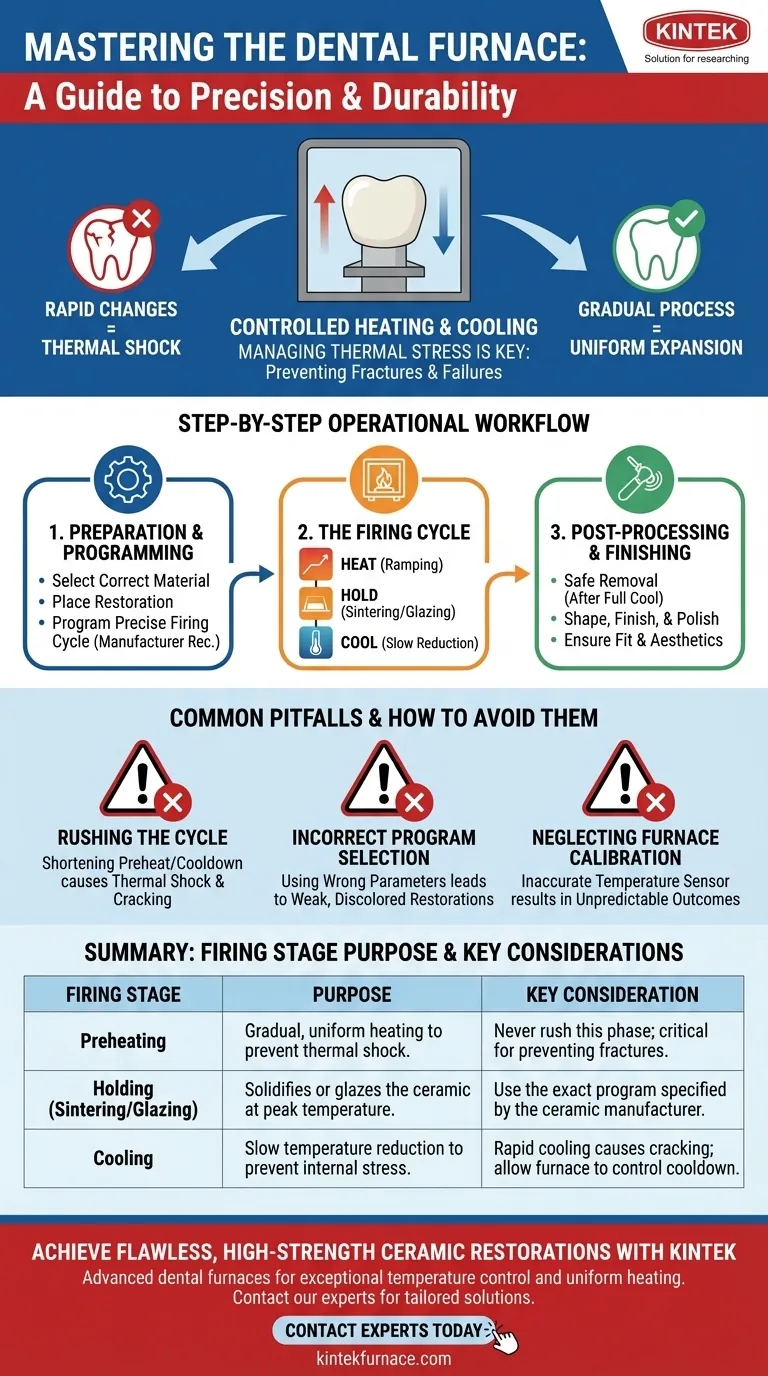 Comment utiliser un four dentaire ? Maîtrisez le cycle thermique pour des restaurations parfaites Guide Visuel