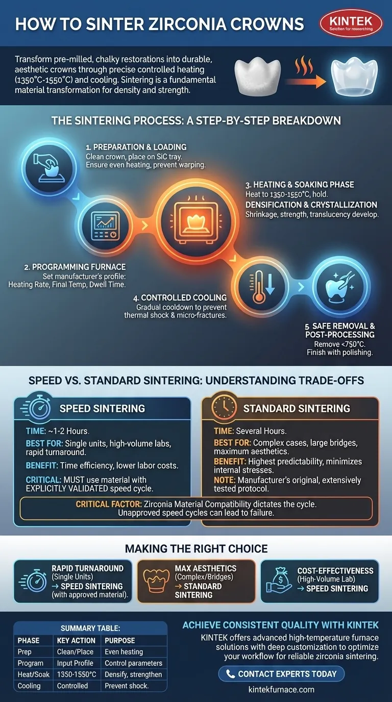 ジルコニアクラウンを焼結するには？強度と審美性に優れた歯科修復物のためのプロセスを習得しましょう。 ビジュアルガイド