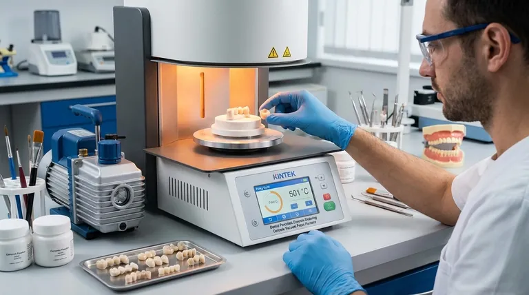 ما هو الاستخدام الأساسي لفرن البورسلين في طب الأسنان؟ تحويل المواد الخام إلى ترميمات تحاكي الحياة