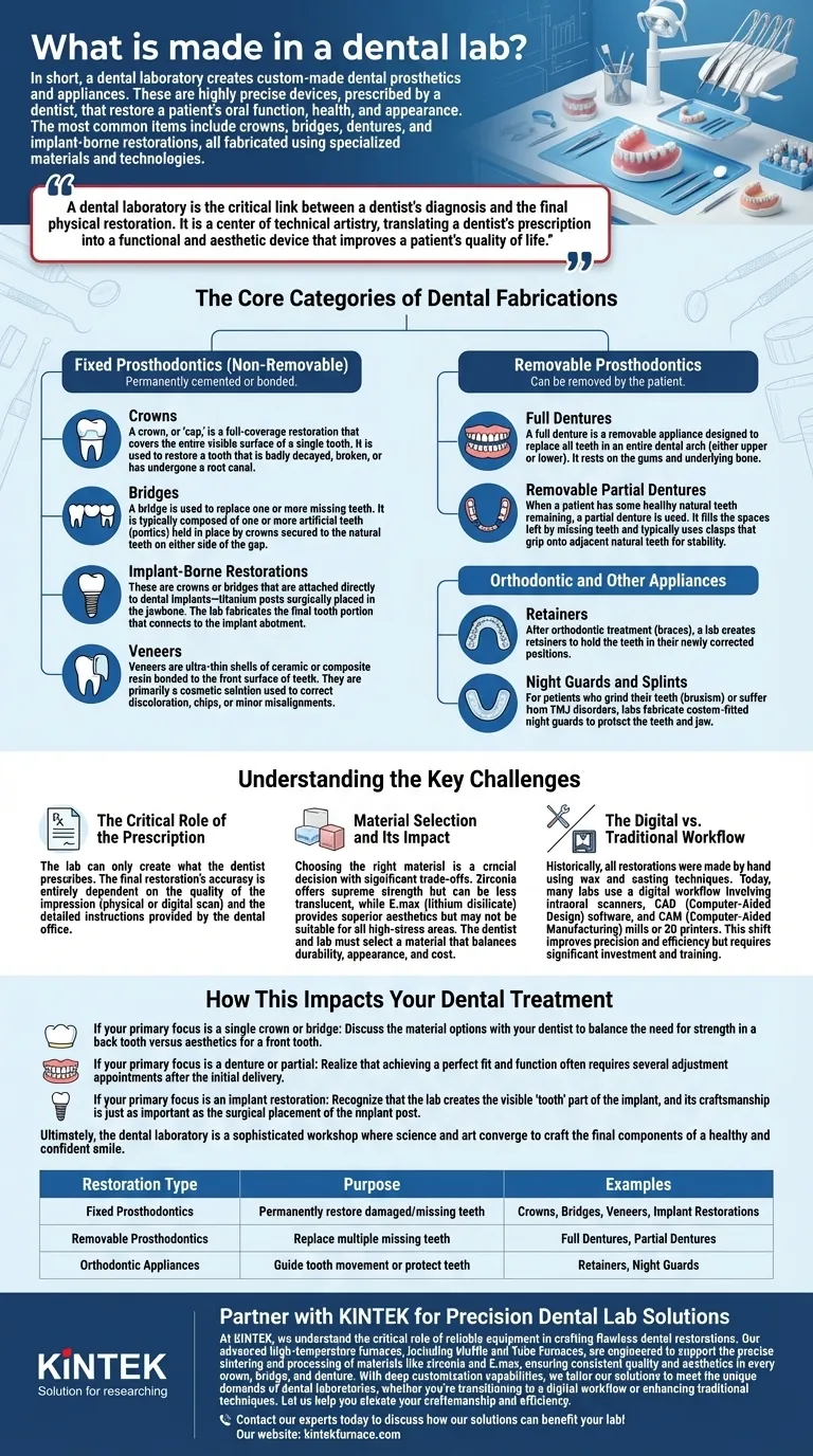 O que é feito em um laboratório dentário? Descubra as Próteses Personalizadas para o Seu Sorriso Guia Visual
