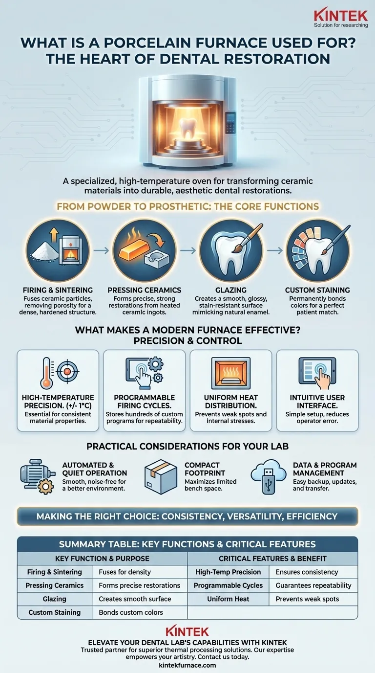A cosa serve un forno per porcellana? Essenziale per restauri dentali di alta qualità Guida Visiva