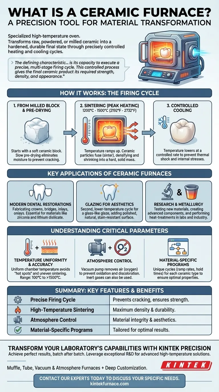 What is a ceramic furnace? The Precision Tool for High-Temperature Material Transformation Visual Guide