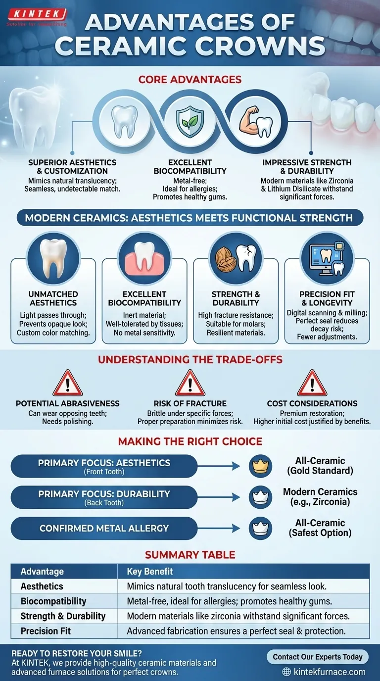 What are the advantages of ceramic crowns? Achieve a Natural, Durable Smile Restoration Visual Guide