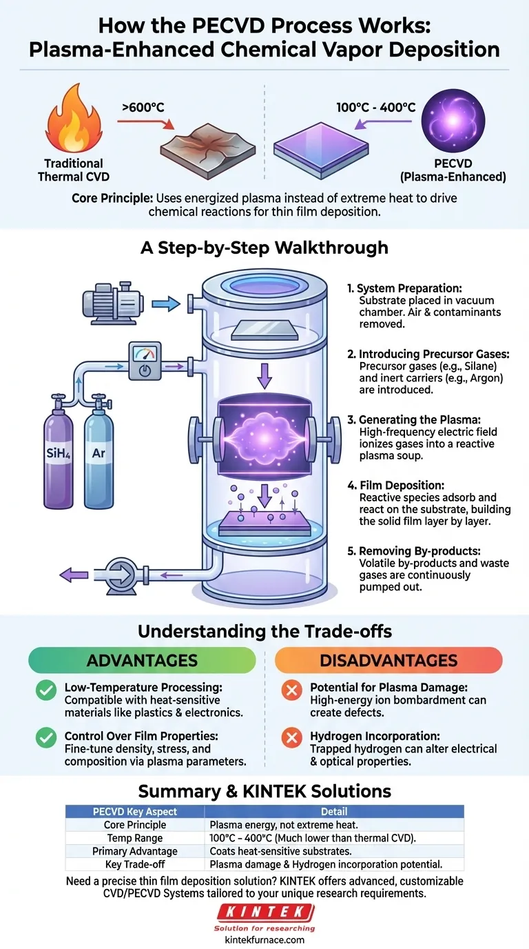 PECVD工艺是如何工作的？实现低温、高质量薄膜沉积 图解指南