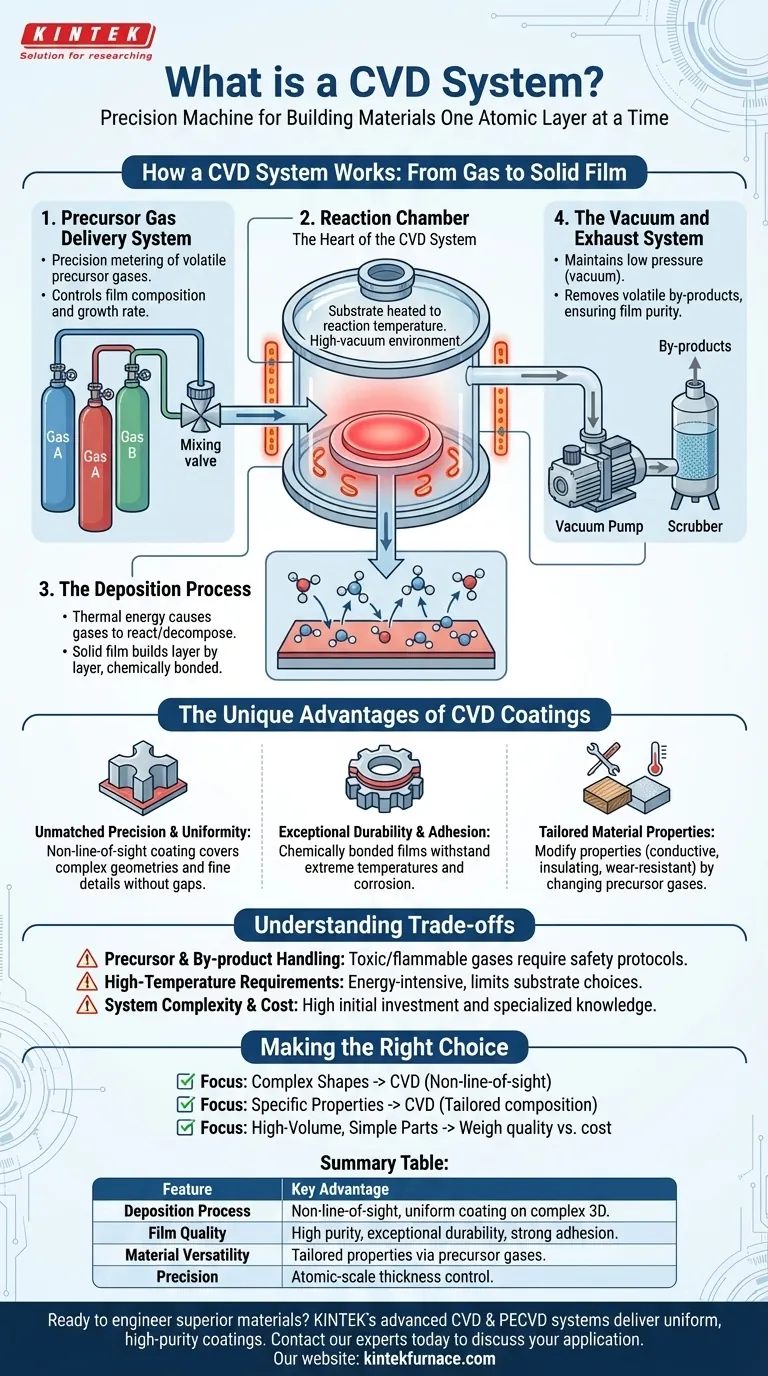What is a CVD system? Achieve Atomic-Level Precision for High-Performance Coatings Visual Guide