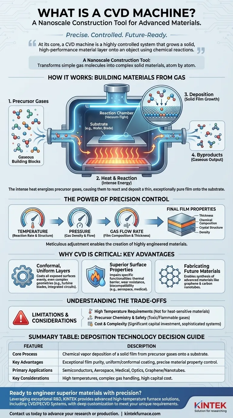 What is a CVD machine? Build High-Performance Materials from Gas with Precision Visual Guide